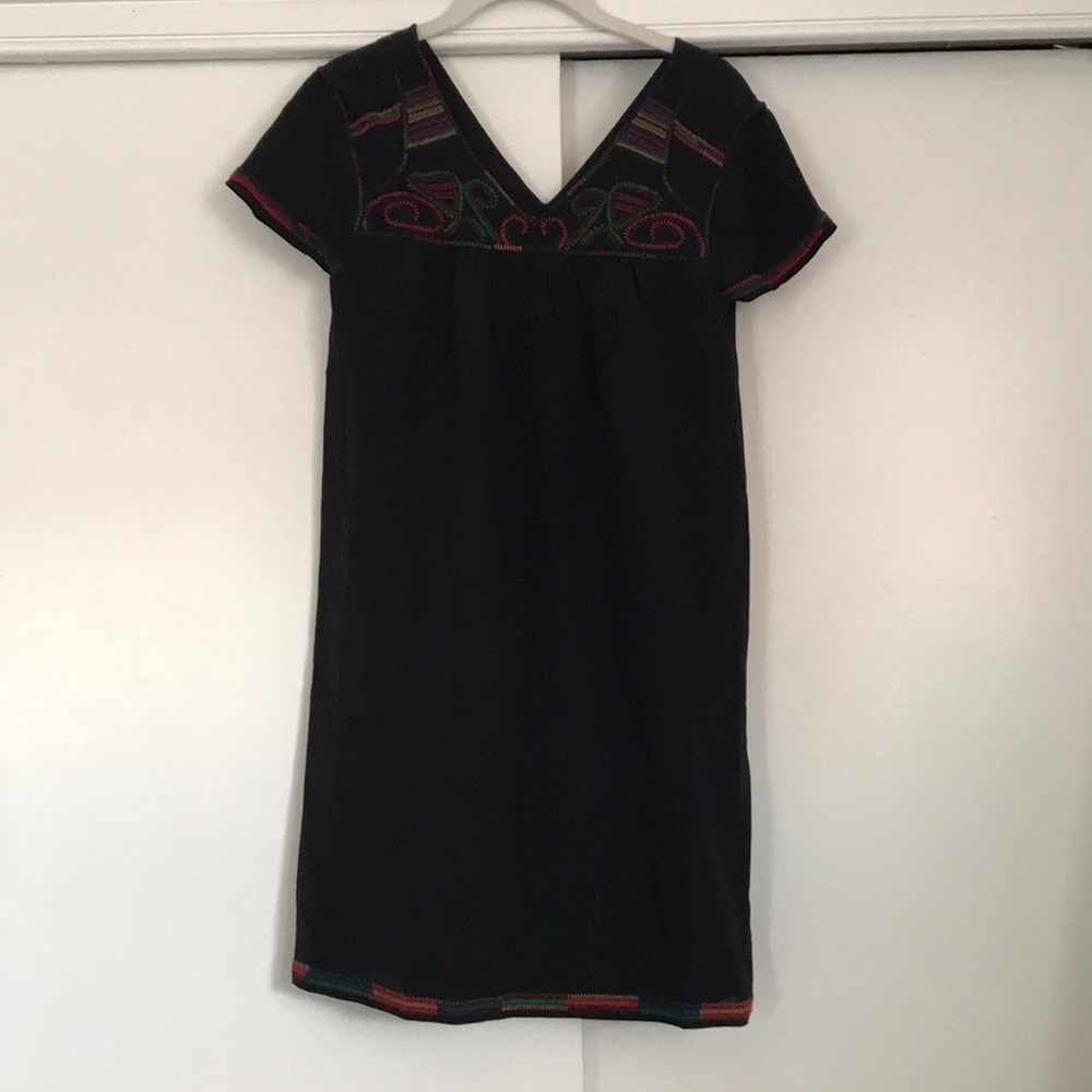 Madewell Silk Embroidered Dress